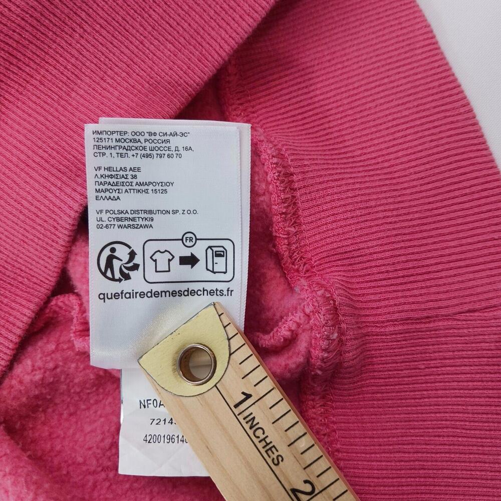 The North Face Women's Pink Cotton Blend Pullover Drawstring Hoodie Sweatshirt M - Picture 8 of 16